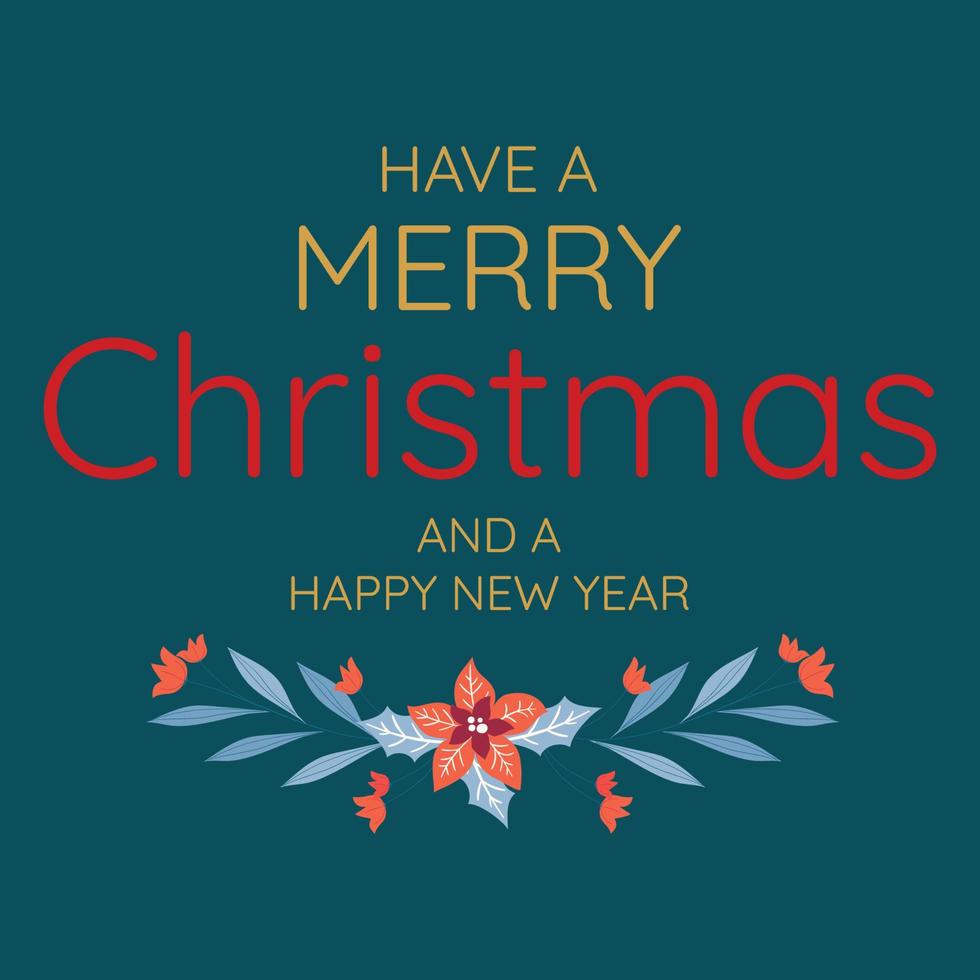 Merry christmas typography template 11955419 Vector Art at Vecteezy