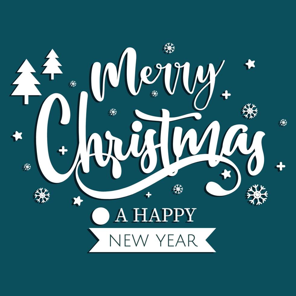 Merry christmas typography template 11955427 Vector Art at Vecteezy