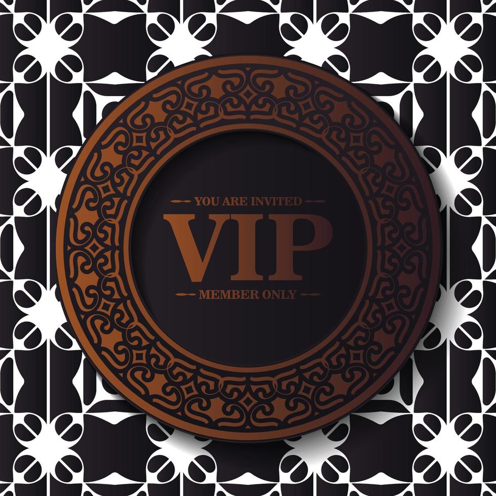 Elegant VIP ornament background vector