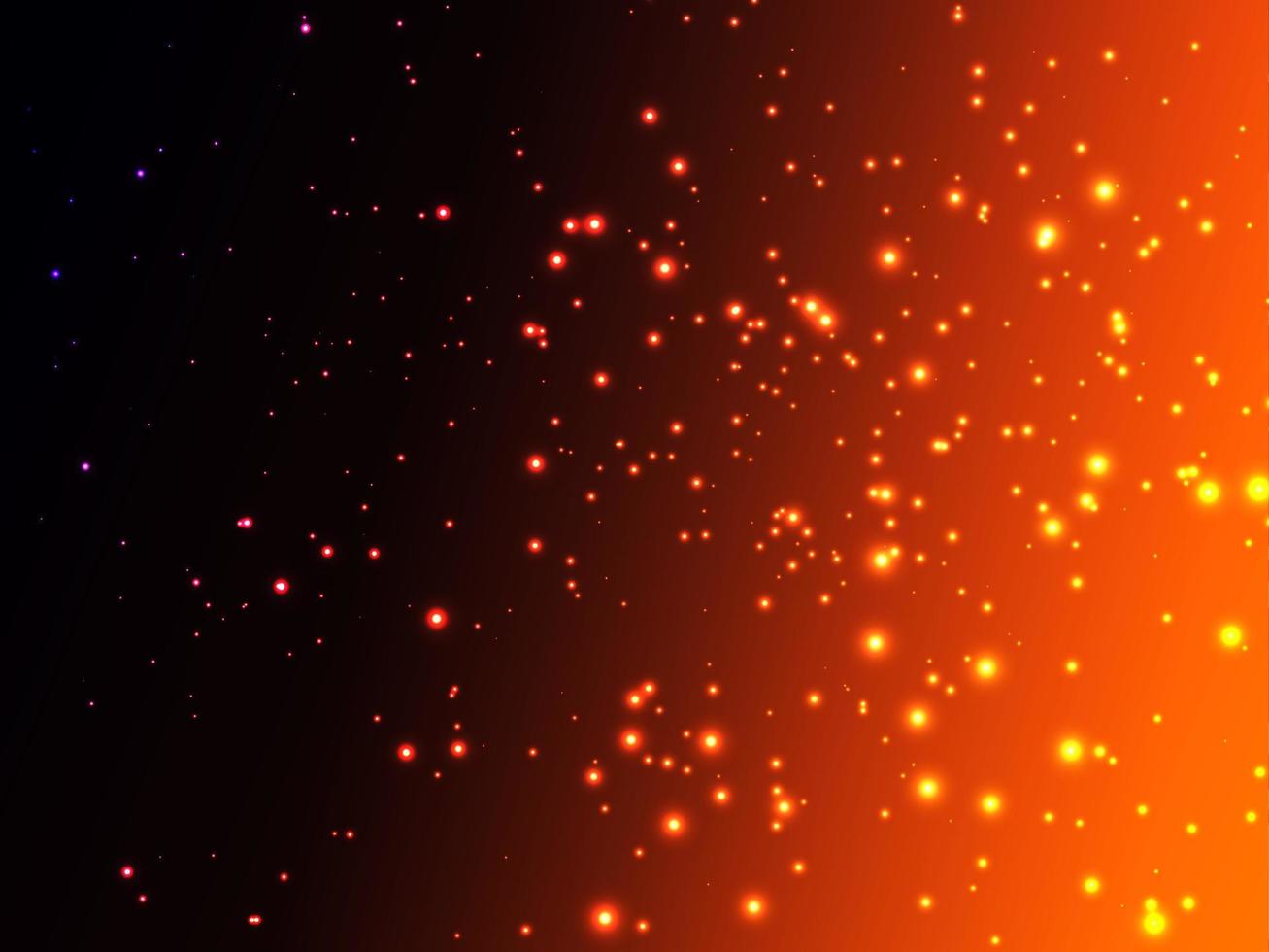 magical fairy golden dust particles abstract particles and glitter color background vector