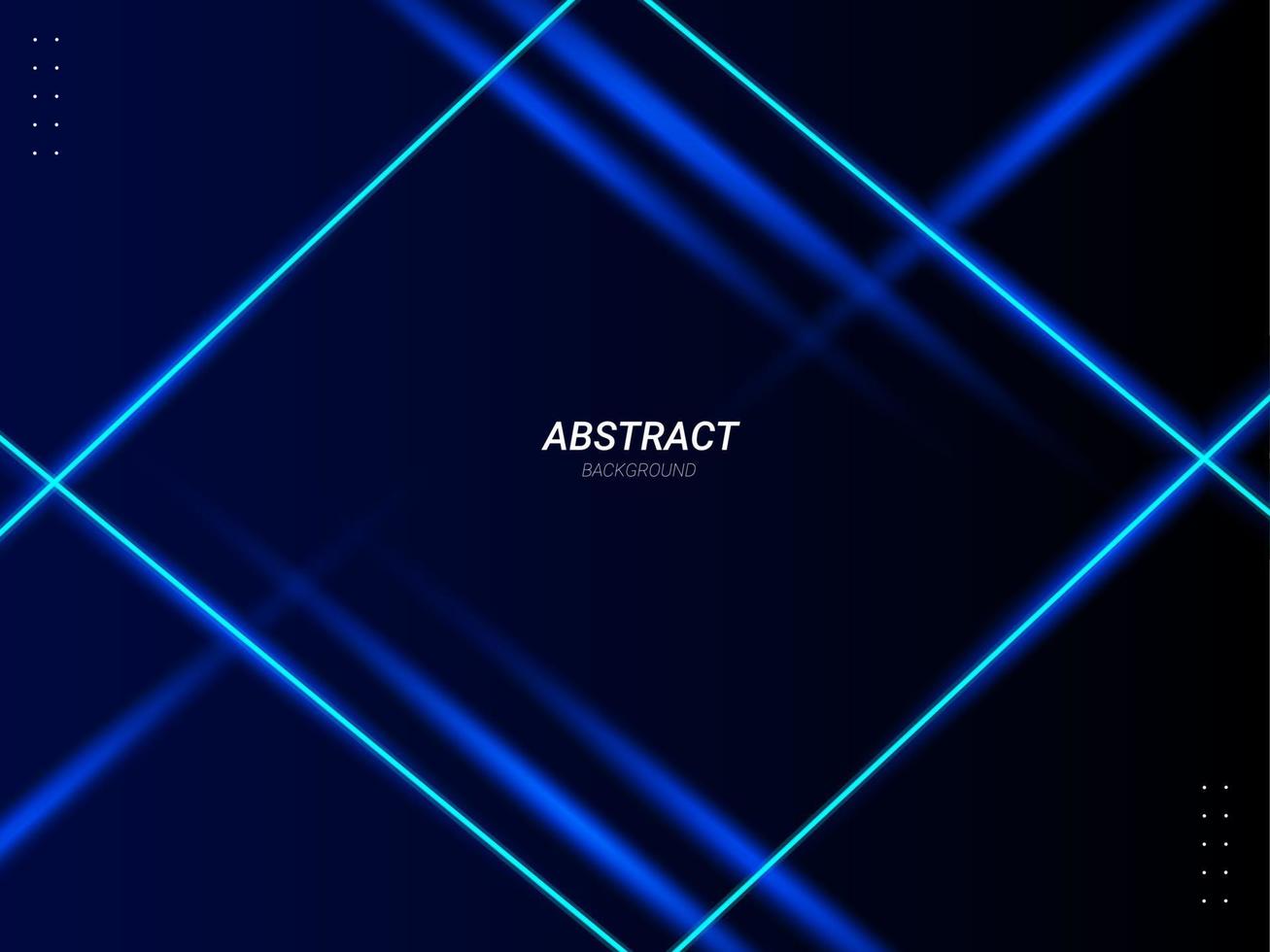 Abstract geometric neon lines illustration banner pattern background vector