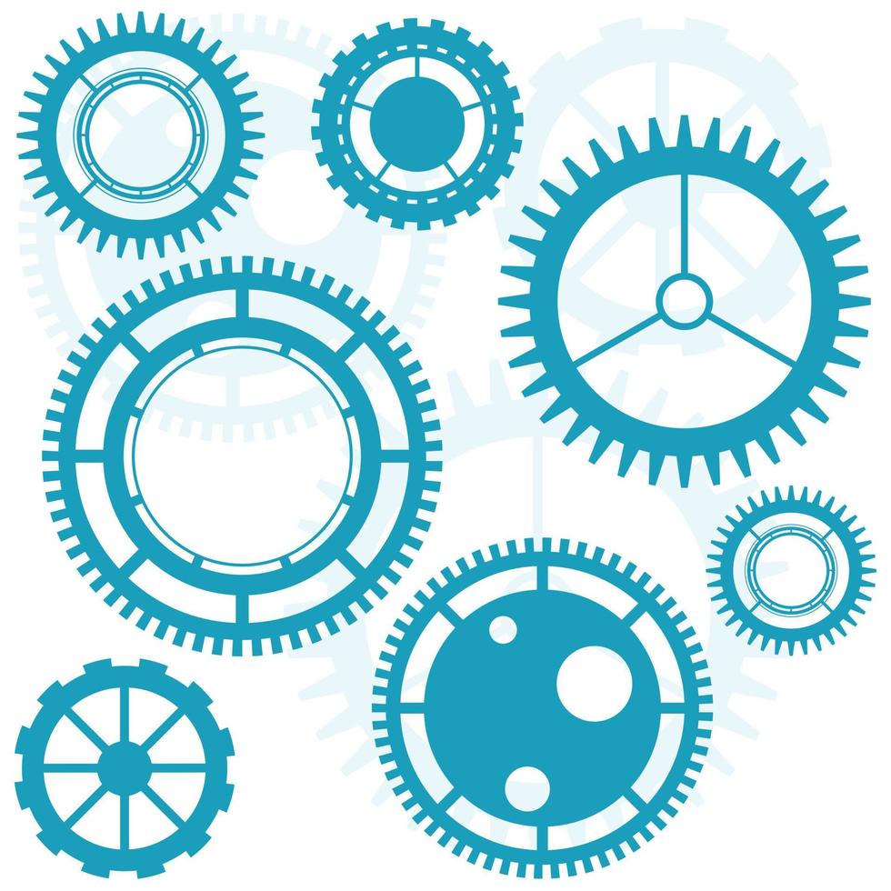 cogs and gears set vector