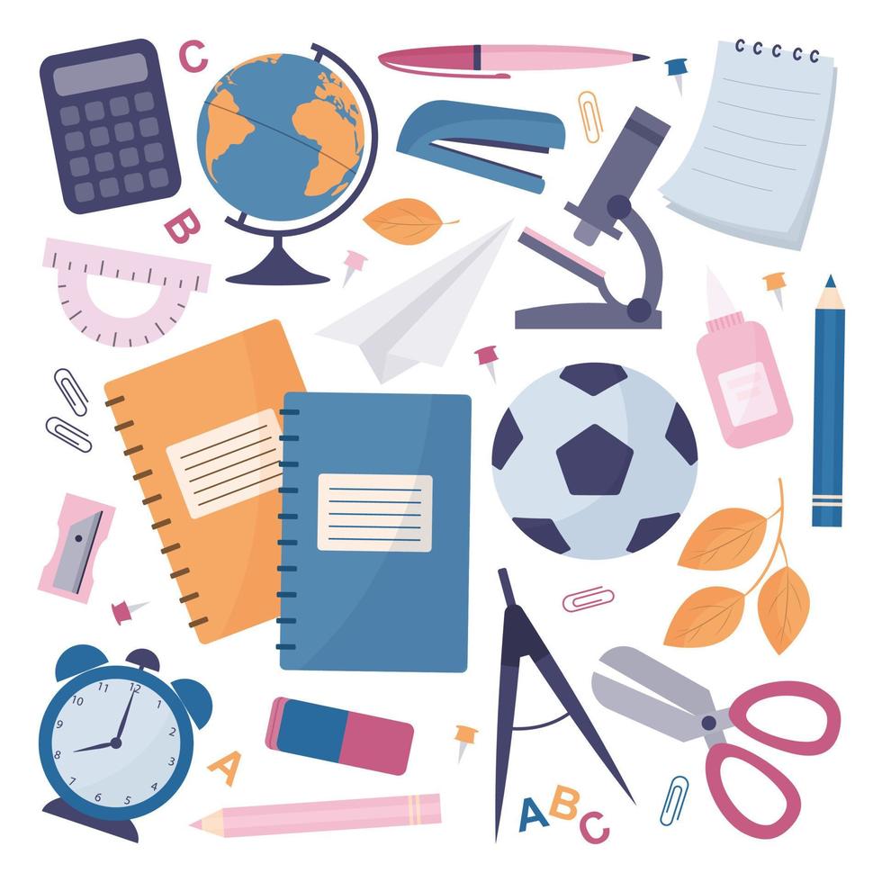 back to school collection vector