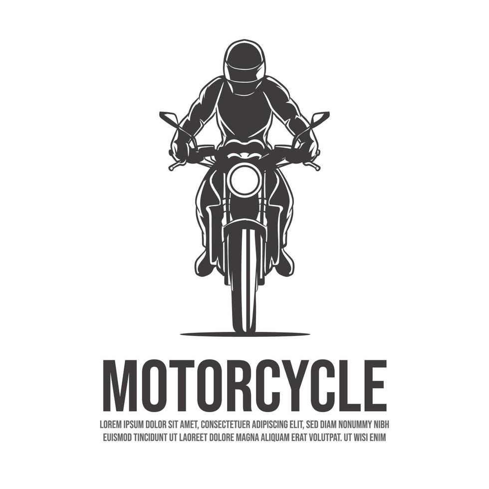 Ilustración de vector de motocicleta