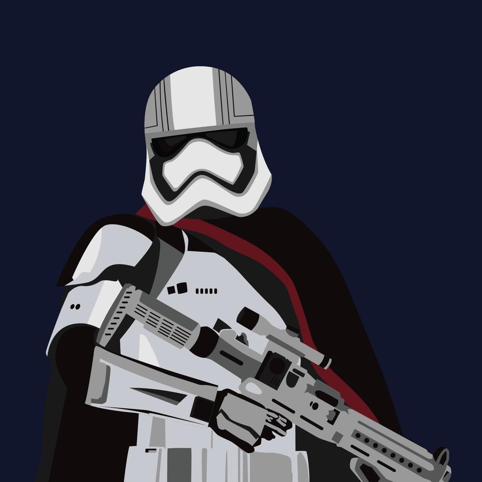 capitan phasma star wars vector