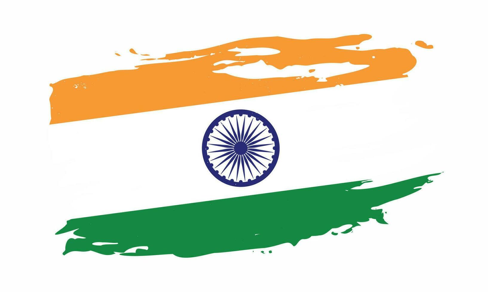 vector de diseño de bandera india de textura grunge descolorida profesional