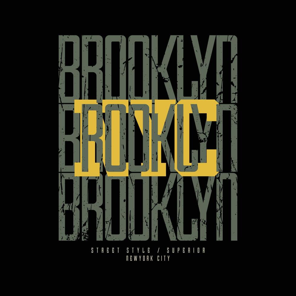 Brooklyn vector illustration and typography, perfect for t-shirts, hoodies, prints etc.