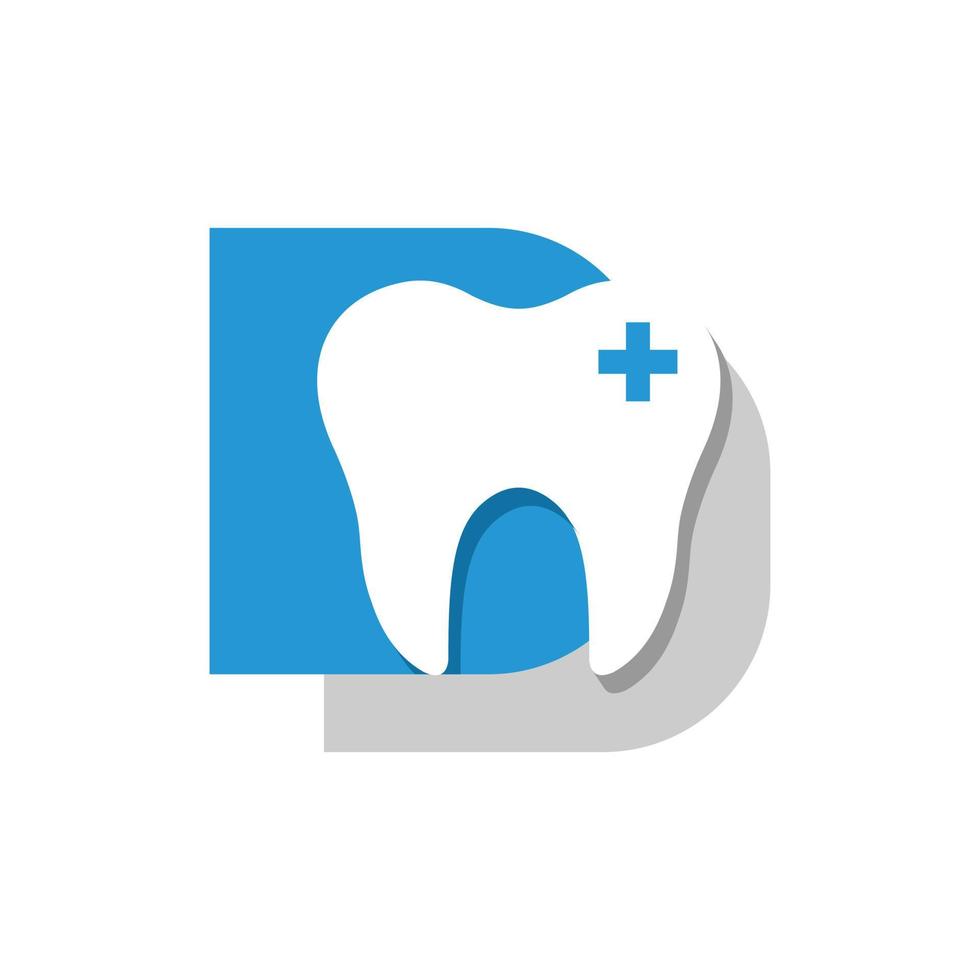 Letter D Dental Medical Business Logo vector