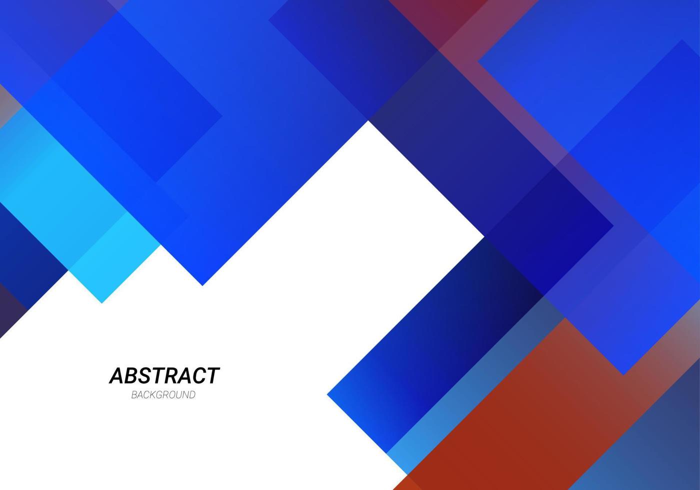 Fondo de colores de diseño de color azul y rojo decorativo geométrico abstracto vector