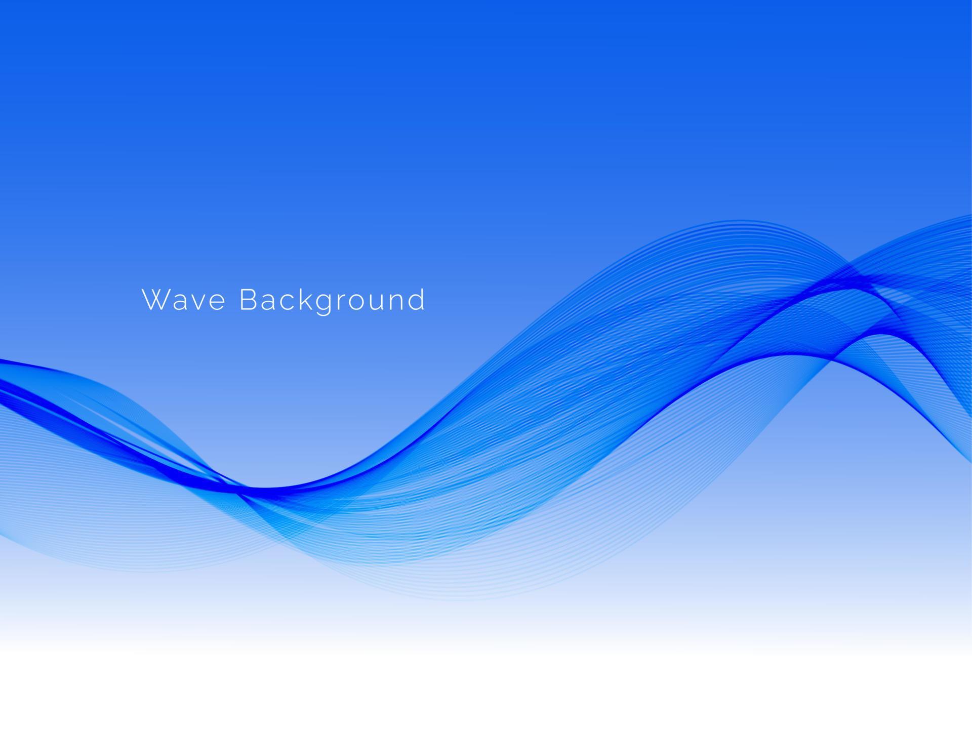 Modern blue flowing stylish gradient wave background 11958618 Vector