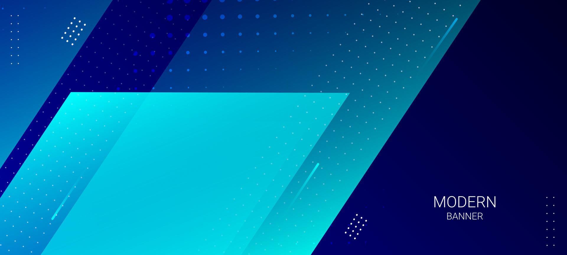 Blue geometric motion line design banner background 11958622 Vector Art