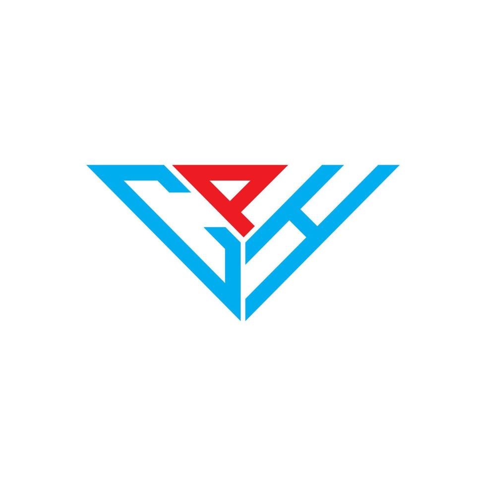 CPH letter logo creative design with vector graphic, CPH simple and modern logo in triangle shape.
