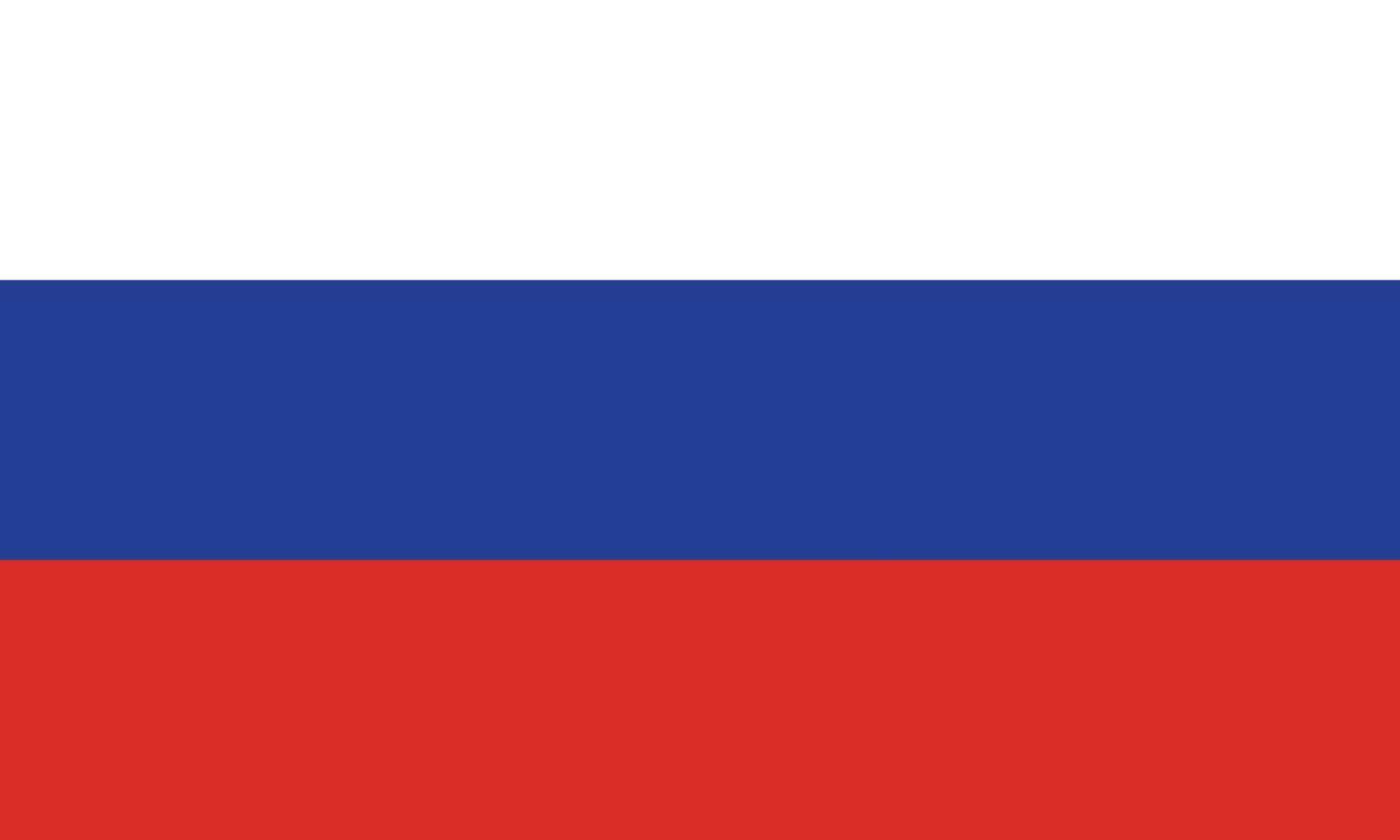 bandera nacional de rusia ilustración vectorial. bandera rusa vector