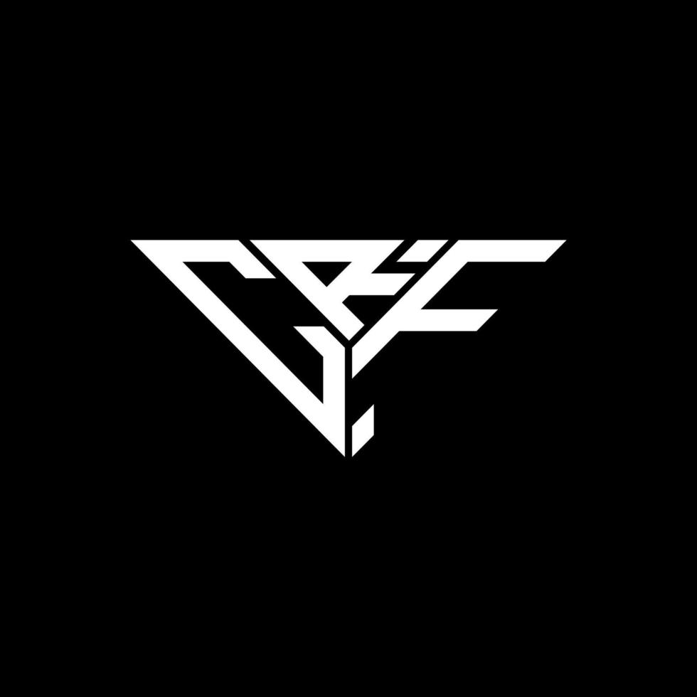 CRF letter logo creative design with vector graphic, CRF simple and