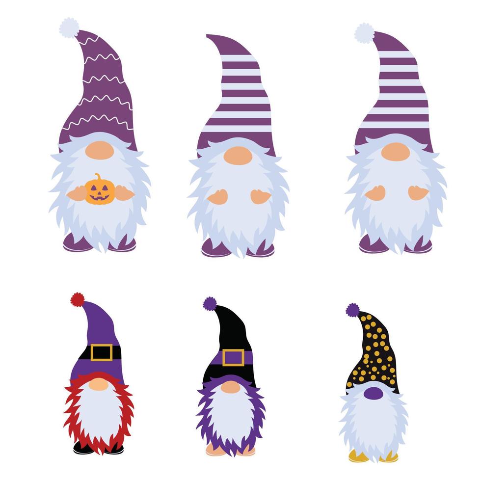 happy halloween Gnome Vector design