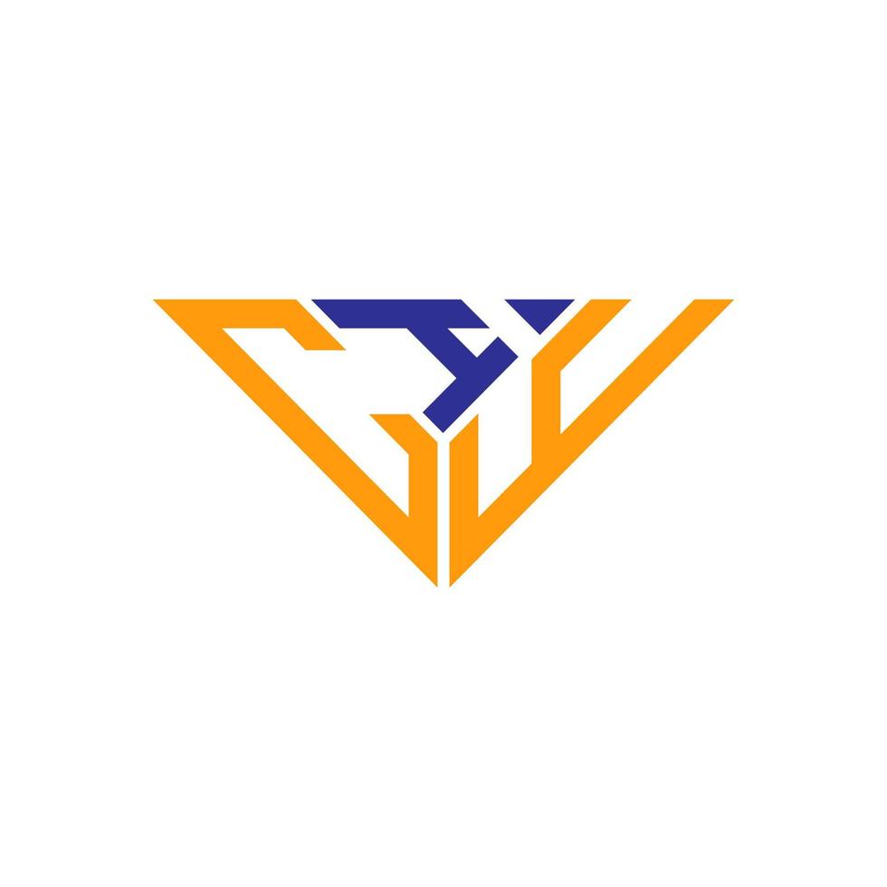 Diseño creativo del logotipo de la letra ciy con gráfico vectorial, logotipo simple y moderno de ciy en forma de triángulo. vector