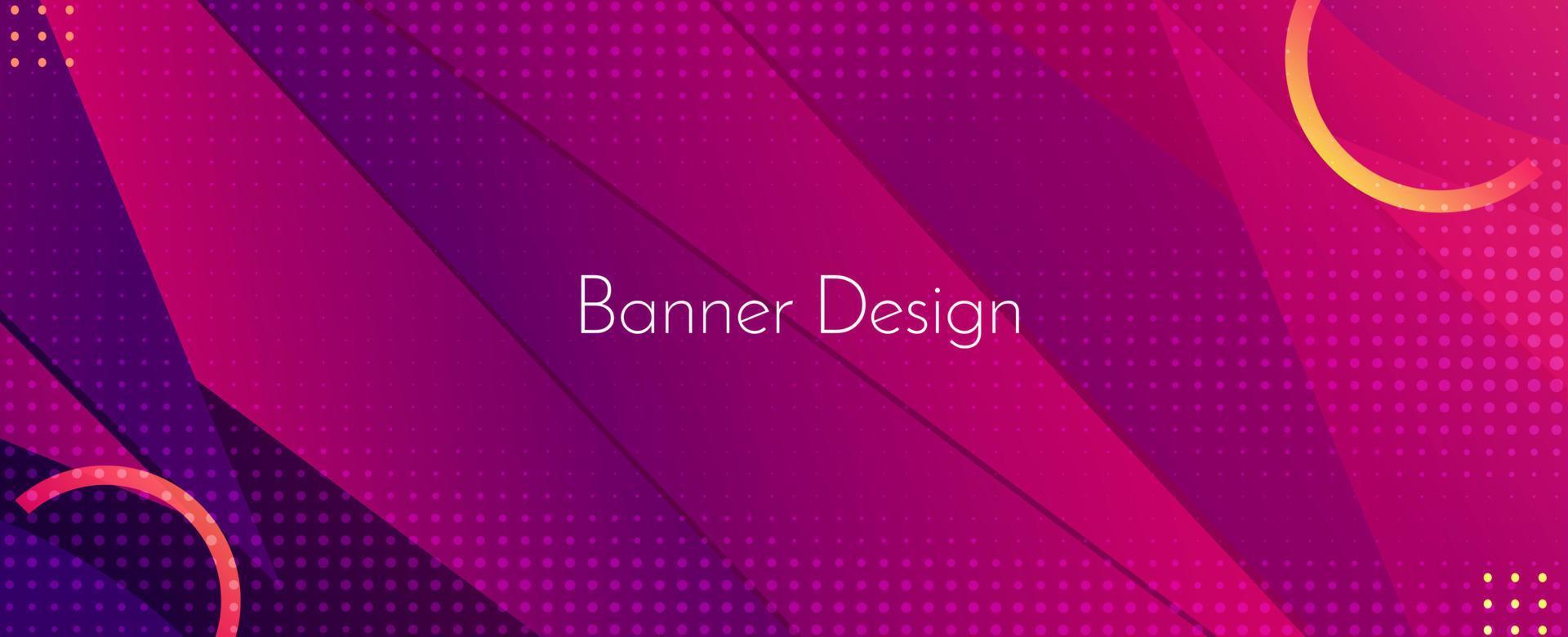 Fondo de patrón de banner de diseño decorativo moderno geométrico abstracto vector