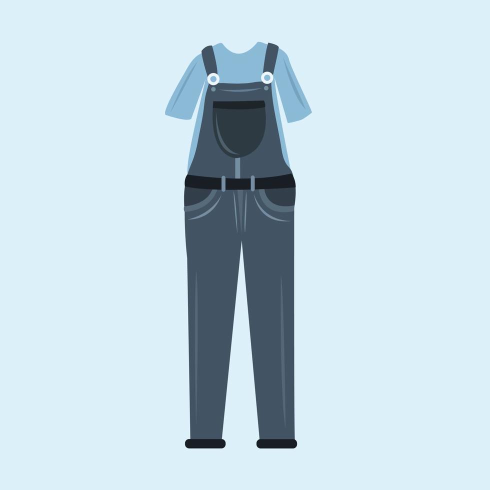Farmer overall vector illustration for graphic design and decorative element
