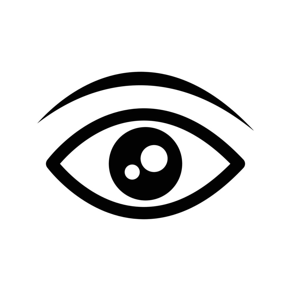 eye icon vector design template