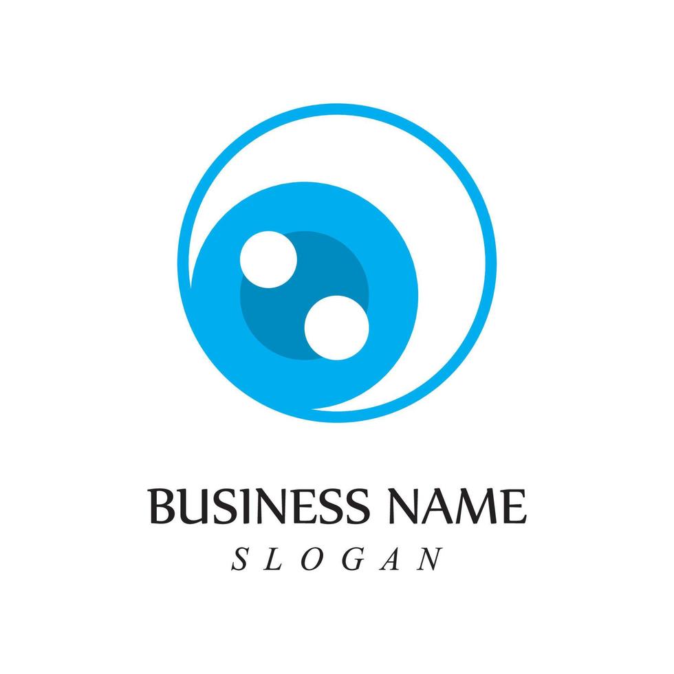 Creative concept eyes logo design template eye care logo icon vector