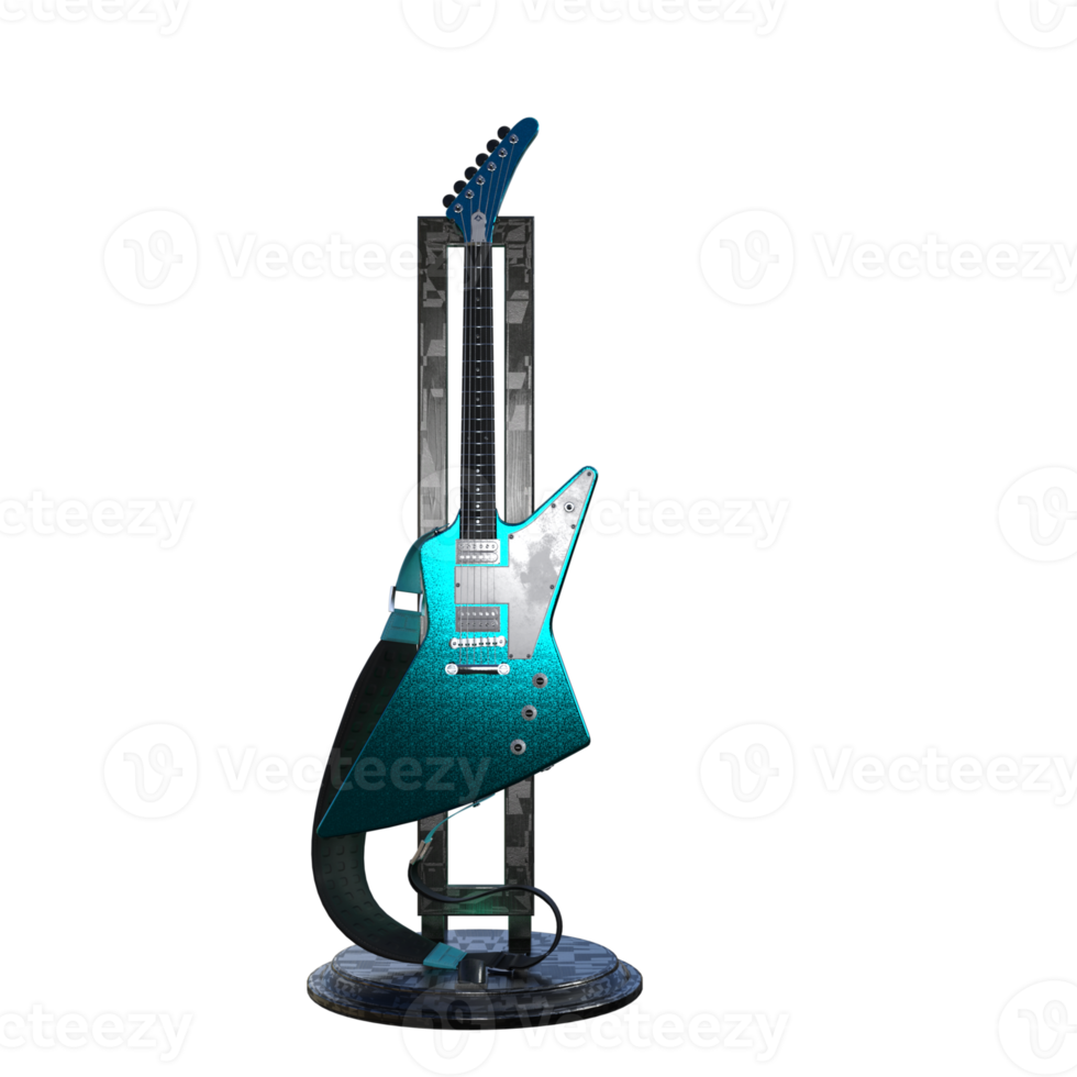 3d rendering of guitar accessories png