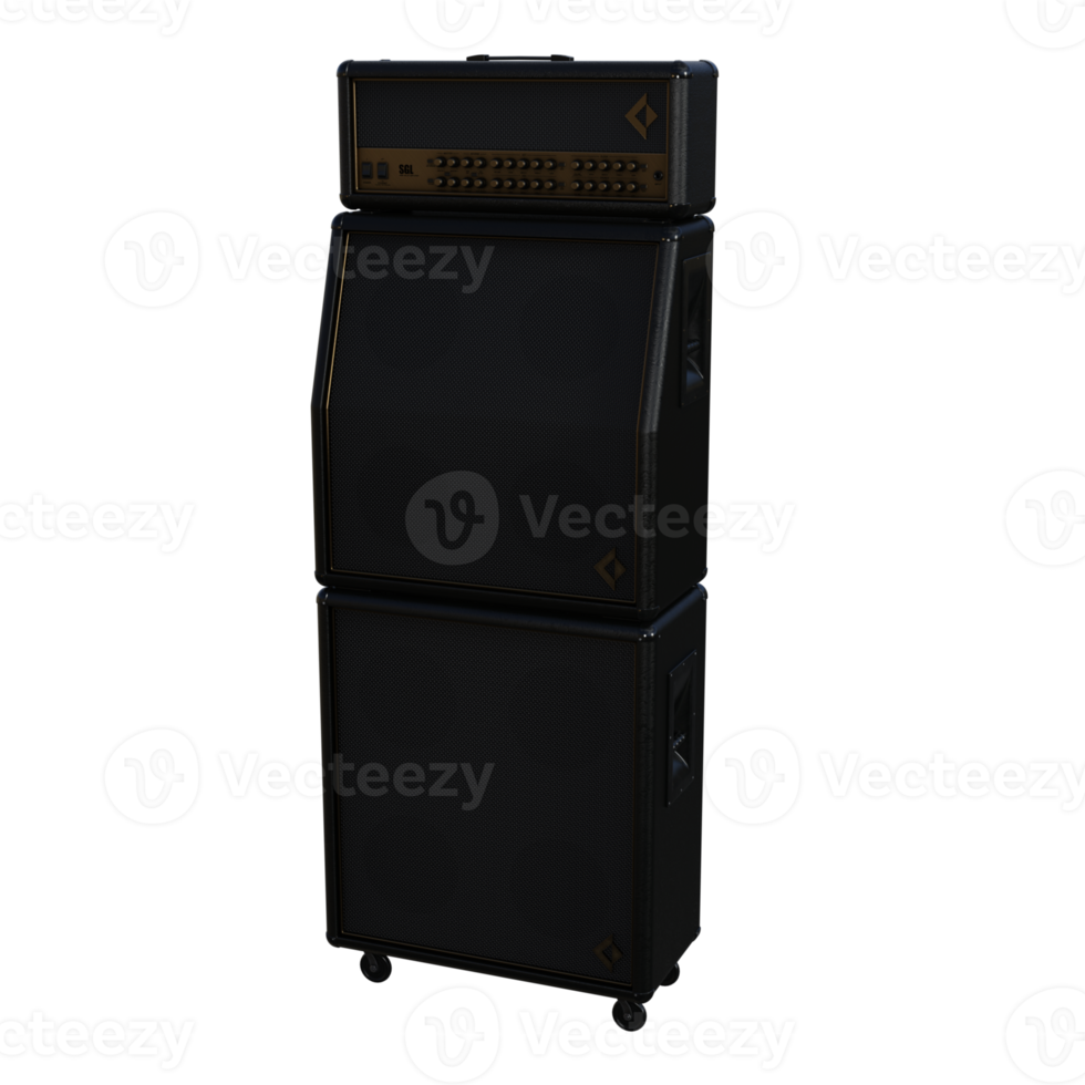 3d rendering of guitar accessories png