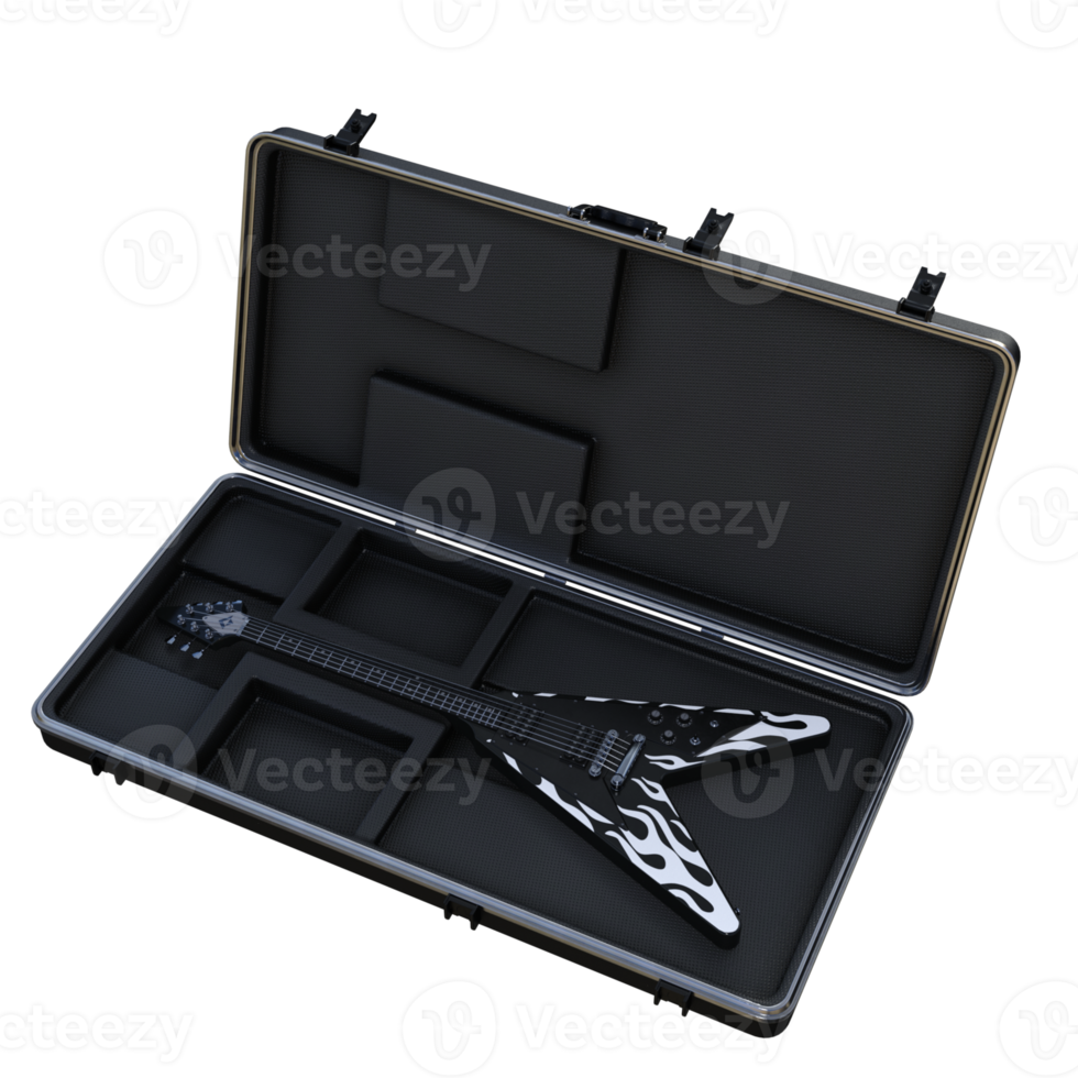 3d rendering of guitar accessories png