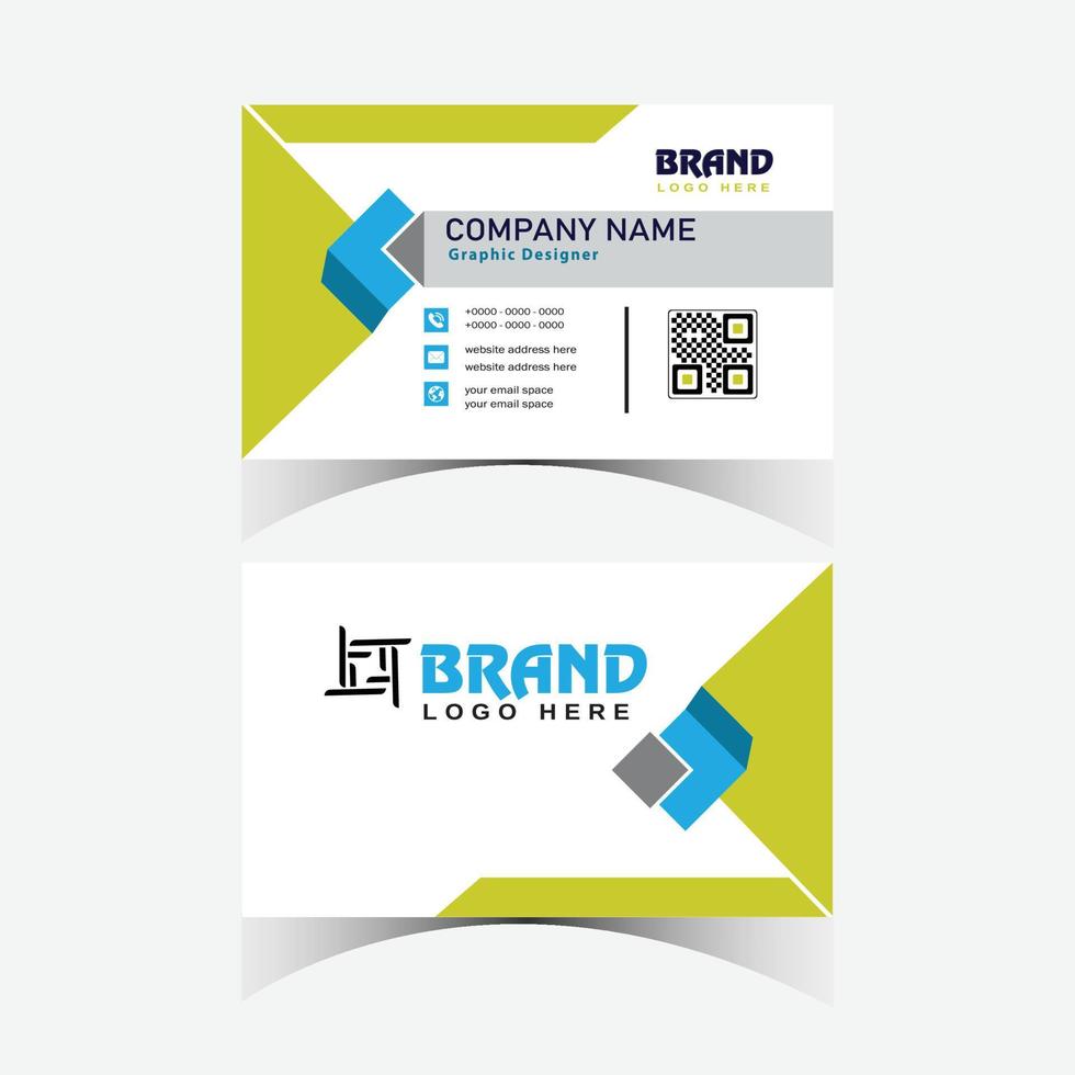 business card template vector