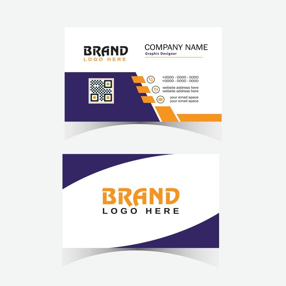 business card template vector