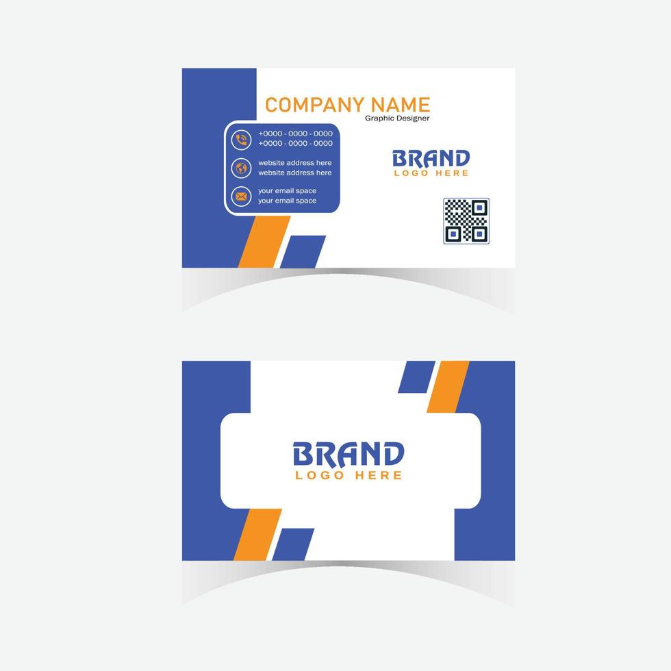 business card template vector