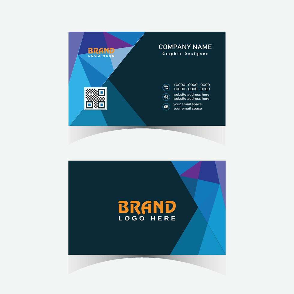 business card template vector