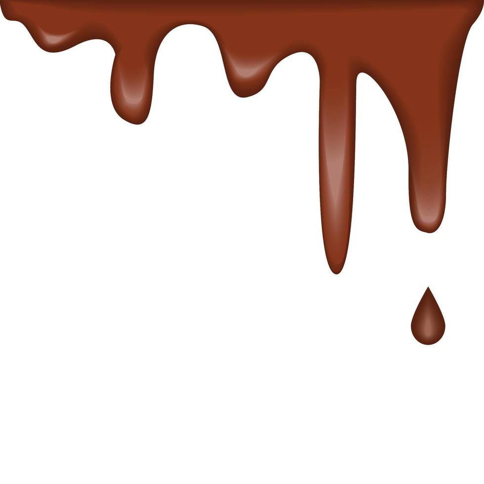 chocolate bars and melted chocolate vector