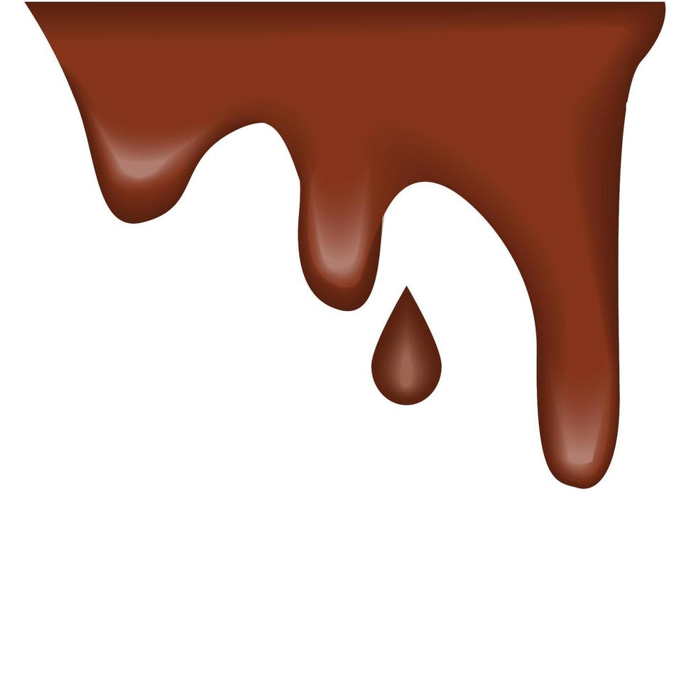 chocolate bars and melted chocolate vector