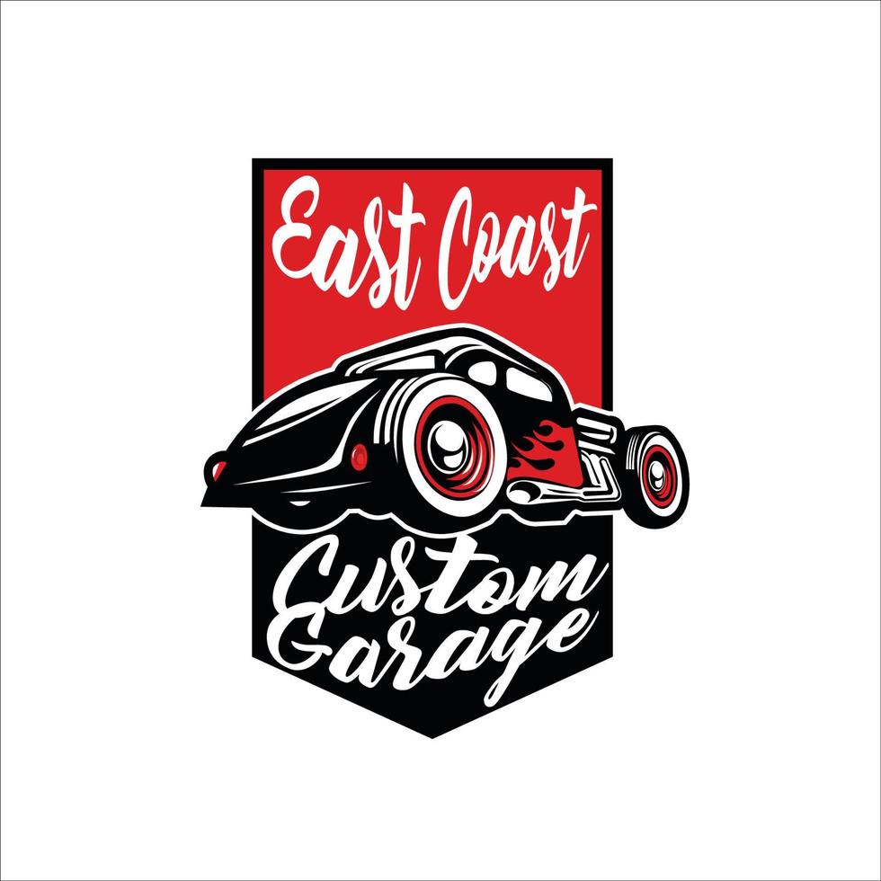 custom garage logo vector ready eps 10 format