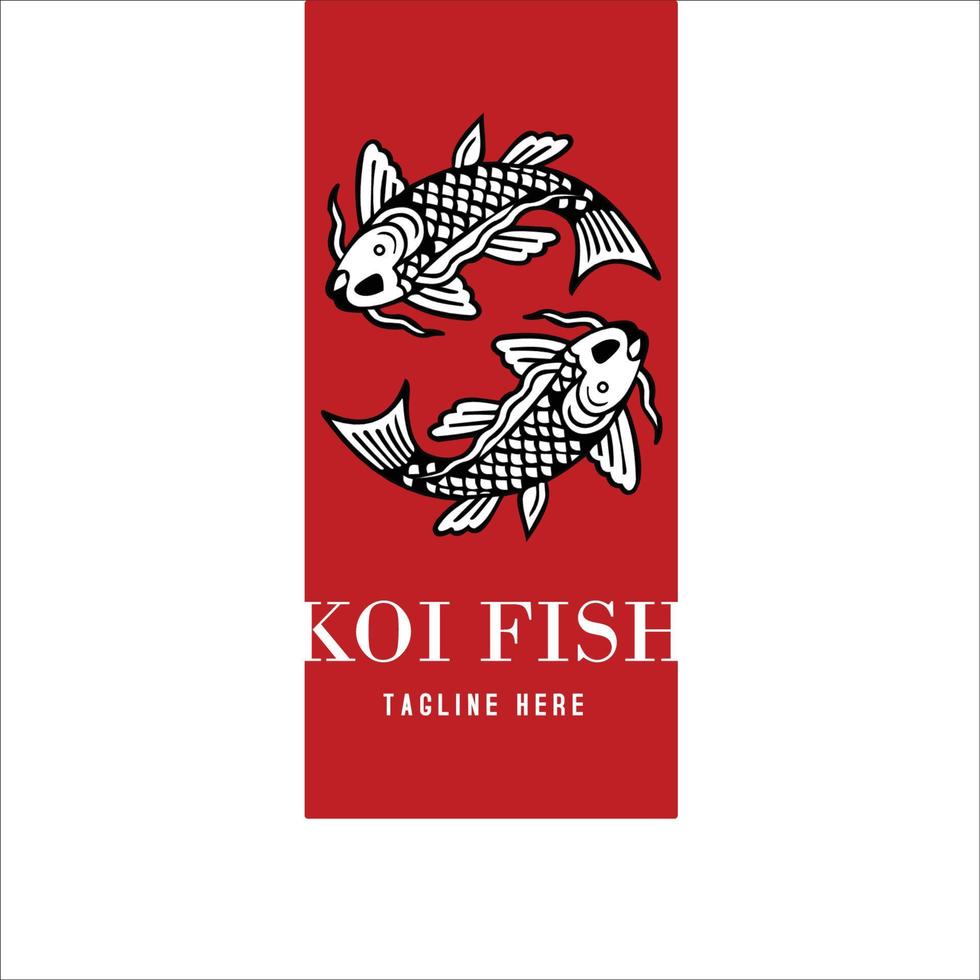 pez koi vector logo listo formato eps 10