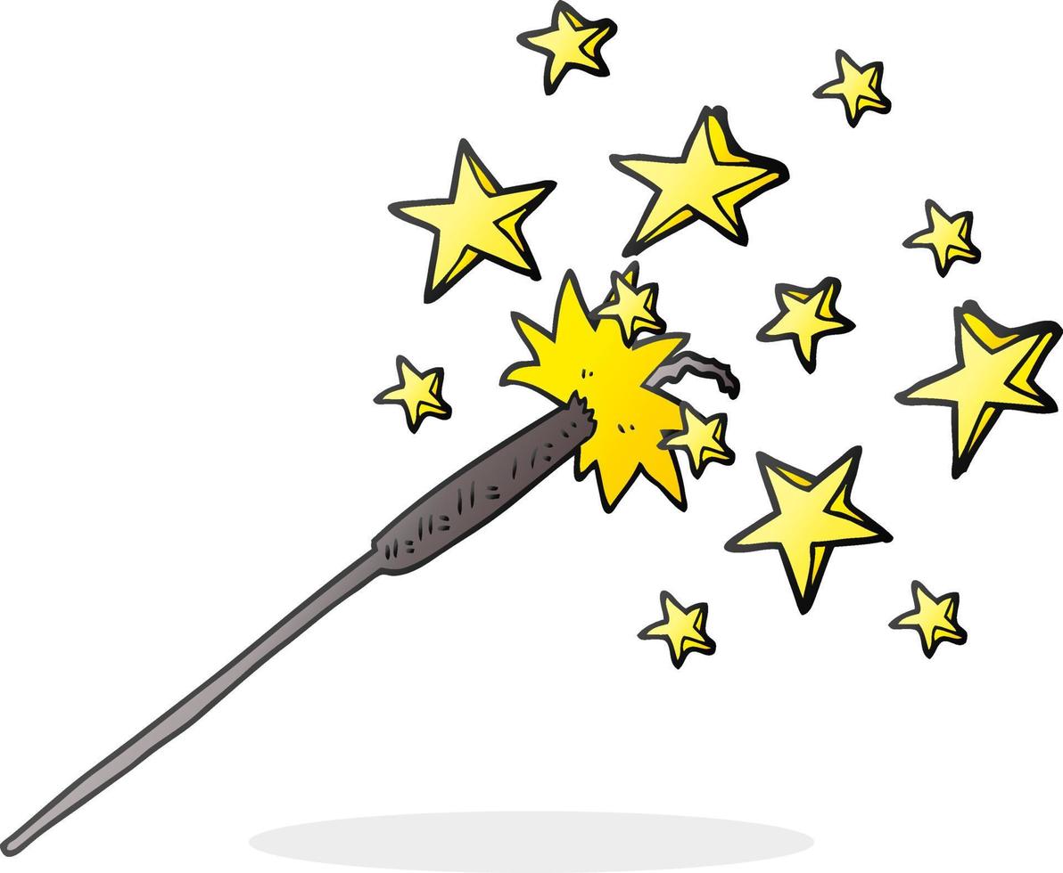 freehand drawn cartoon sparkler vector