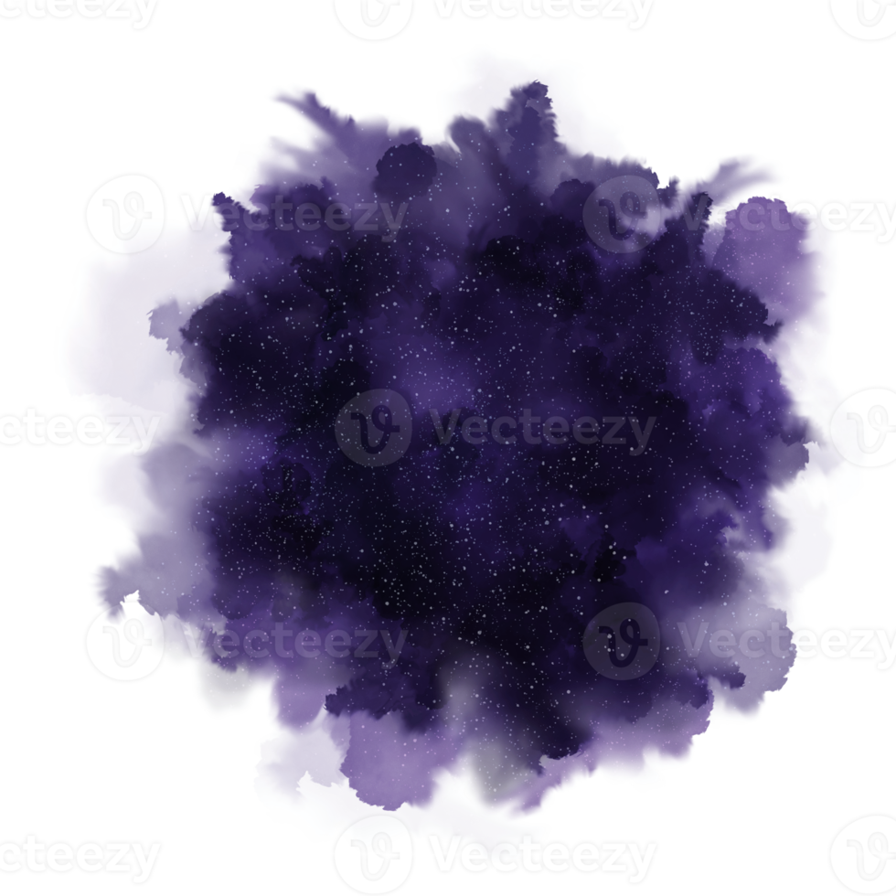 pintura salpicada de galaxia púrpura png