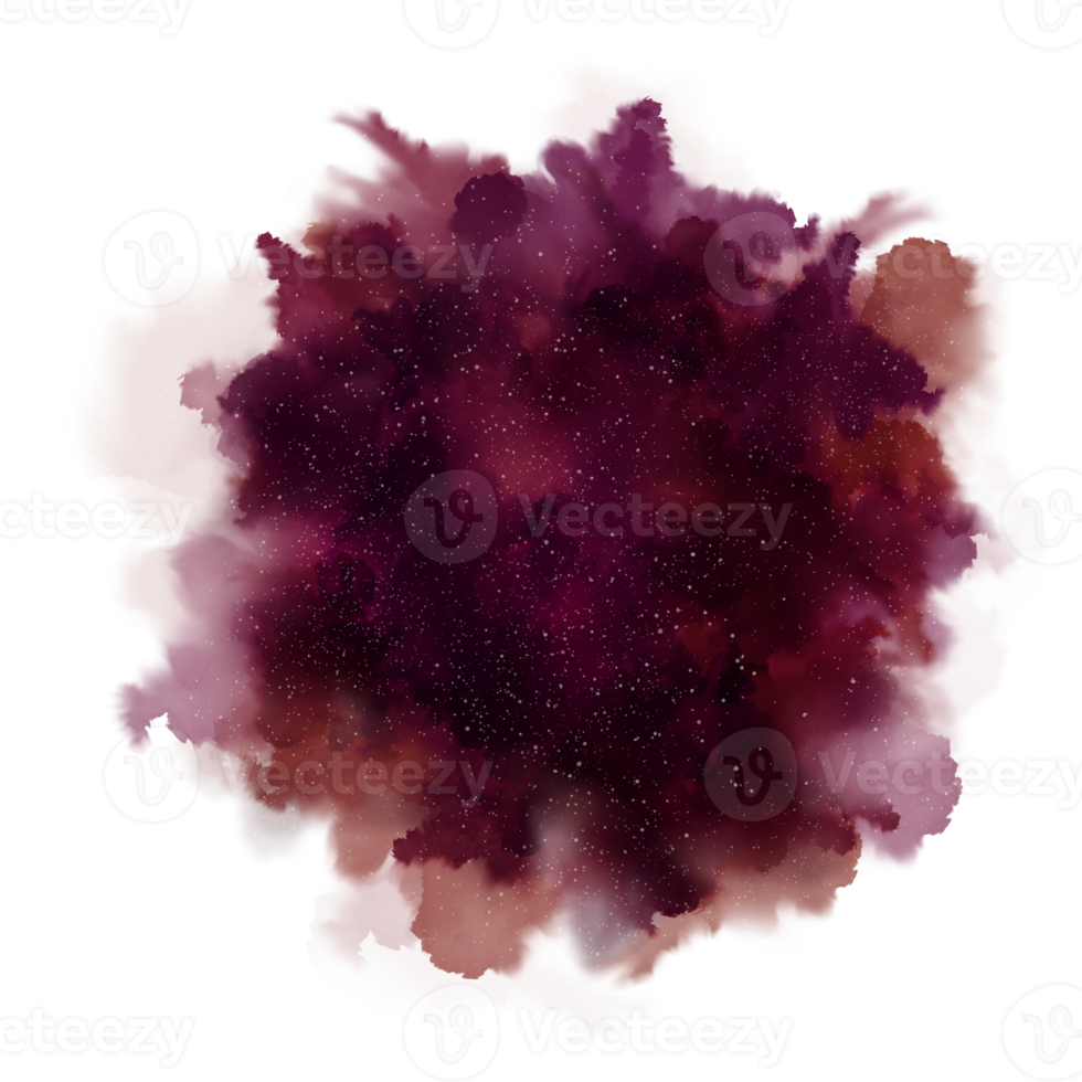 peinture éclaboussure de galaxie rouge png