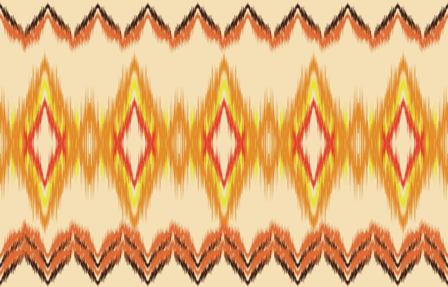 fabric ikat seamless pattern geometric ethnic traditional embroidery style.Design for background,carpet,mat,sarong,clothing,Vector illustration. vector