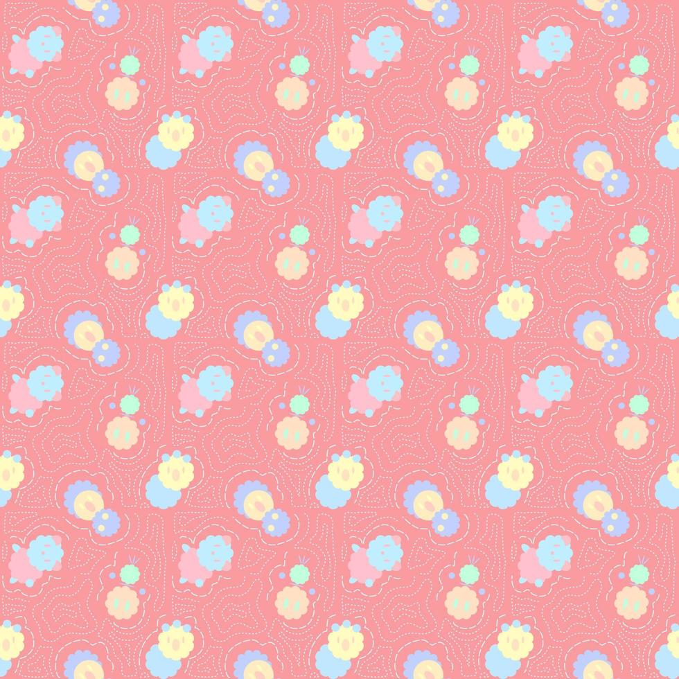 Abstract seamless pattern design. For paper,cover,fabric,bag,notebook etc. vector