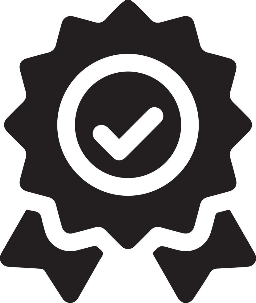 badge correct mark icon vector