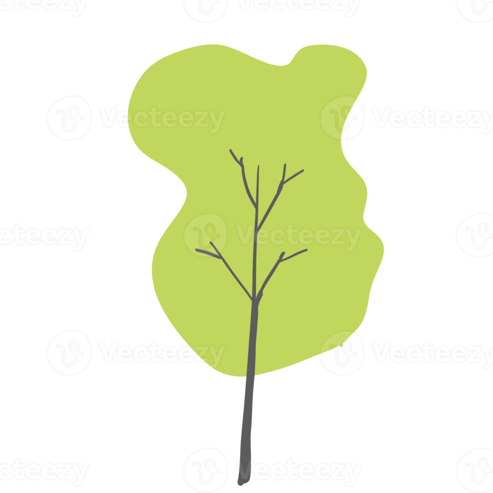 Colorful Tree Elements png