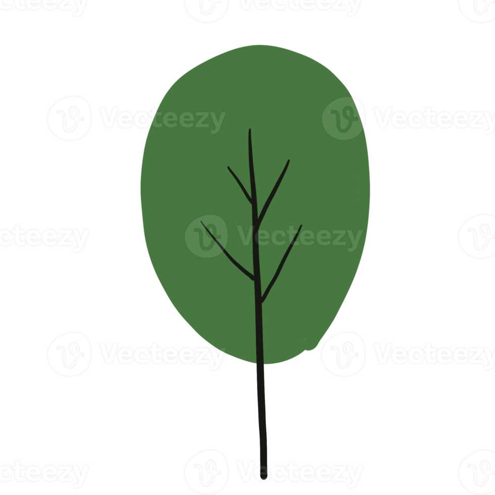 Colorful Tree Elements png
