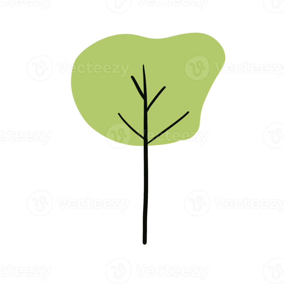 Colorful Tree Elements png
