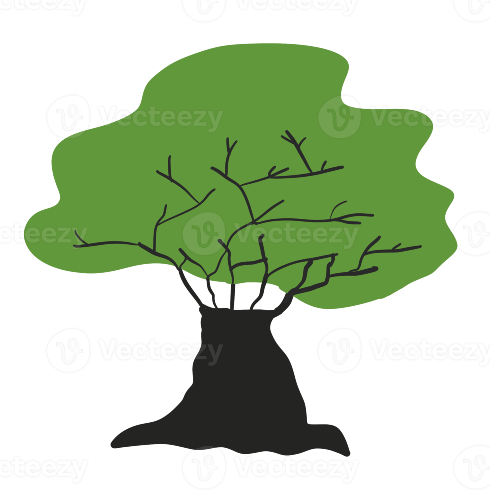 Colorful Tree Elements png