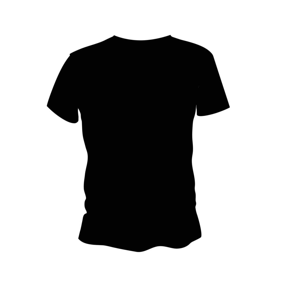Black T-shirt Mockup vector