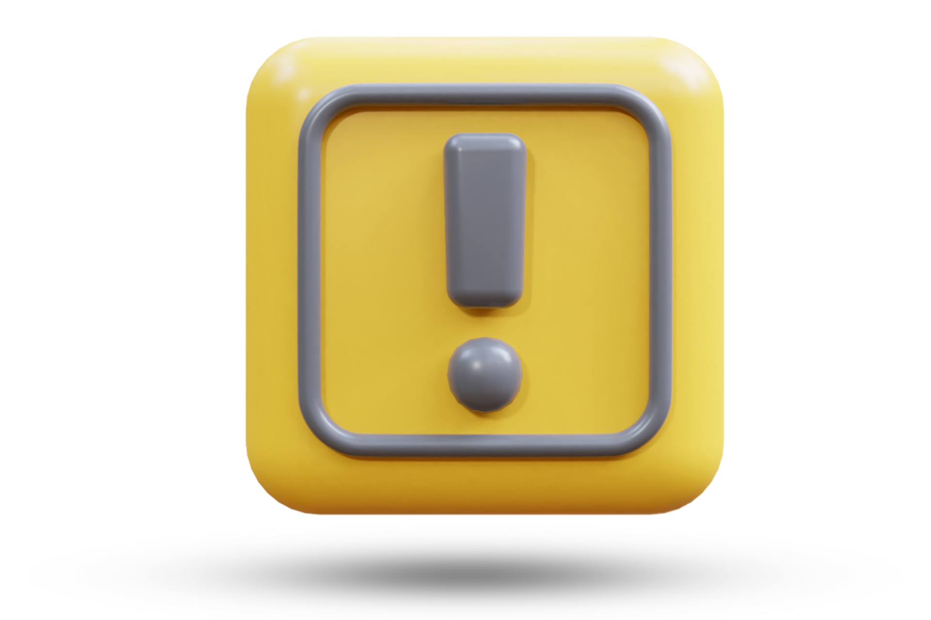 3d rendering alert warning or traffic sign 11964950 PNG