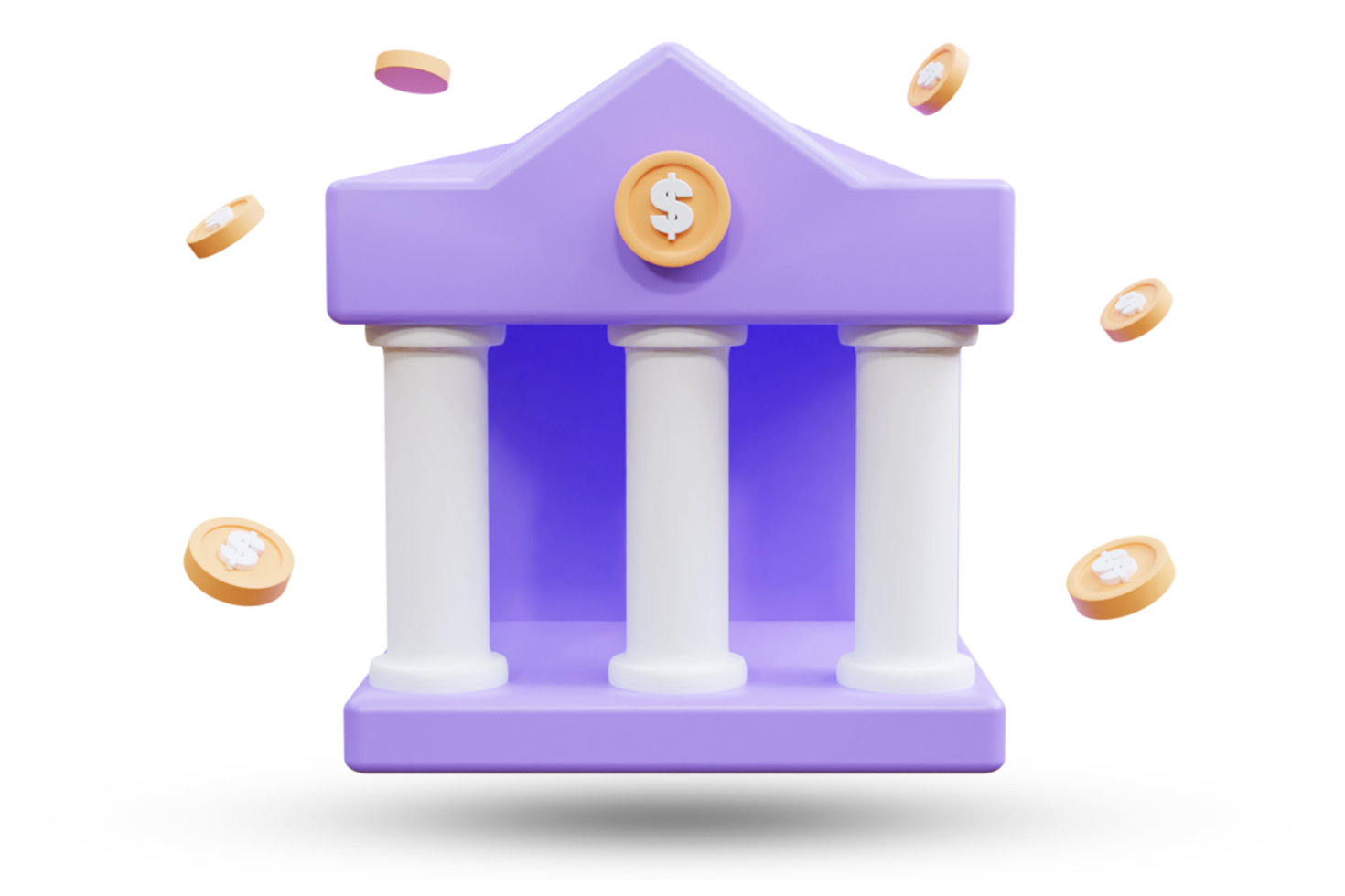3d bank render png