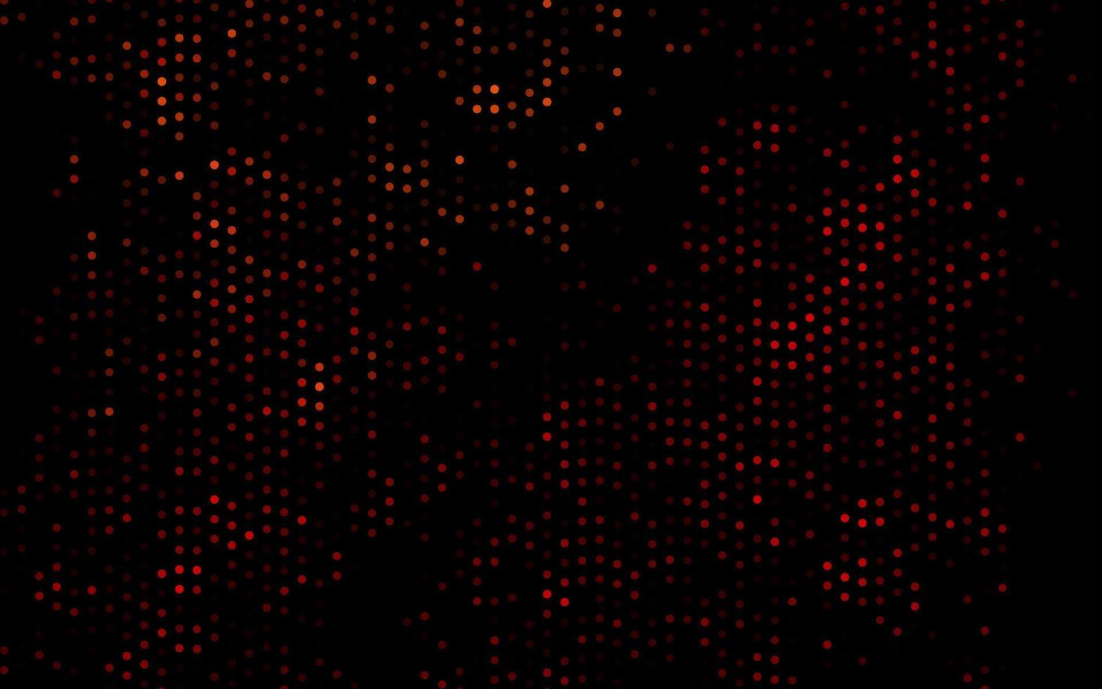 Telón de fondo de vector rojo oscuro con puntos.