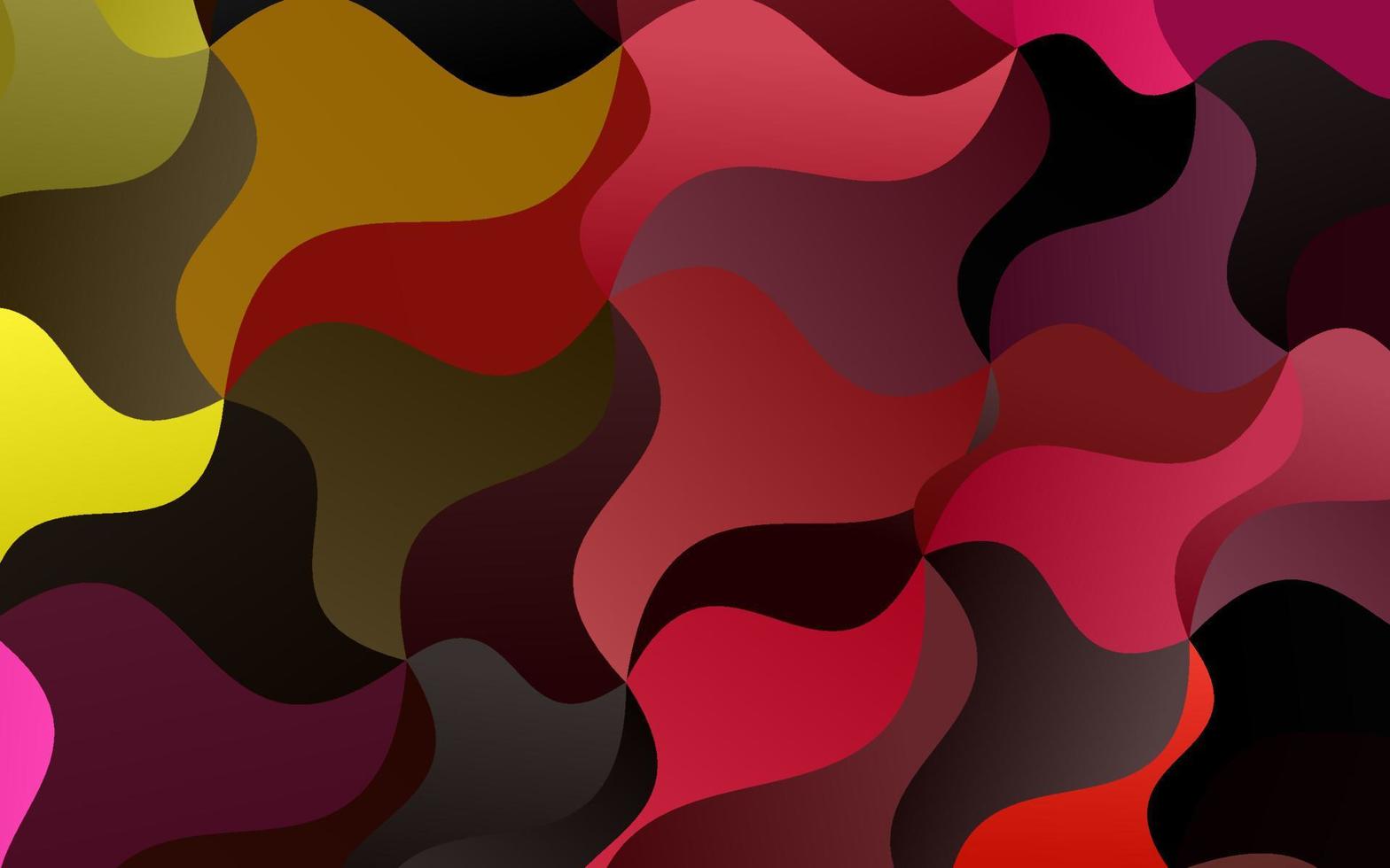 Light Red, Yellow vector template with liquid shapes.